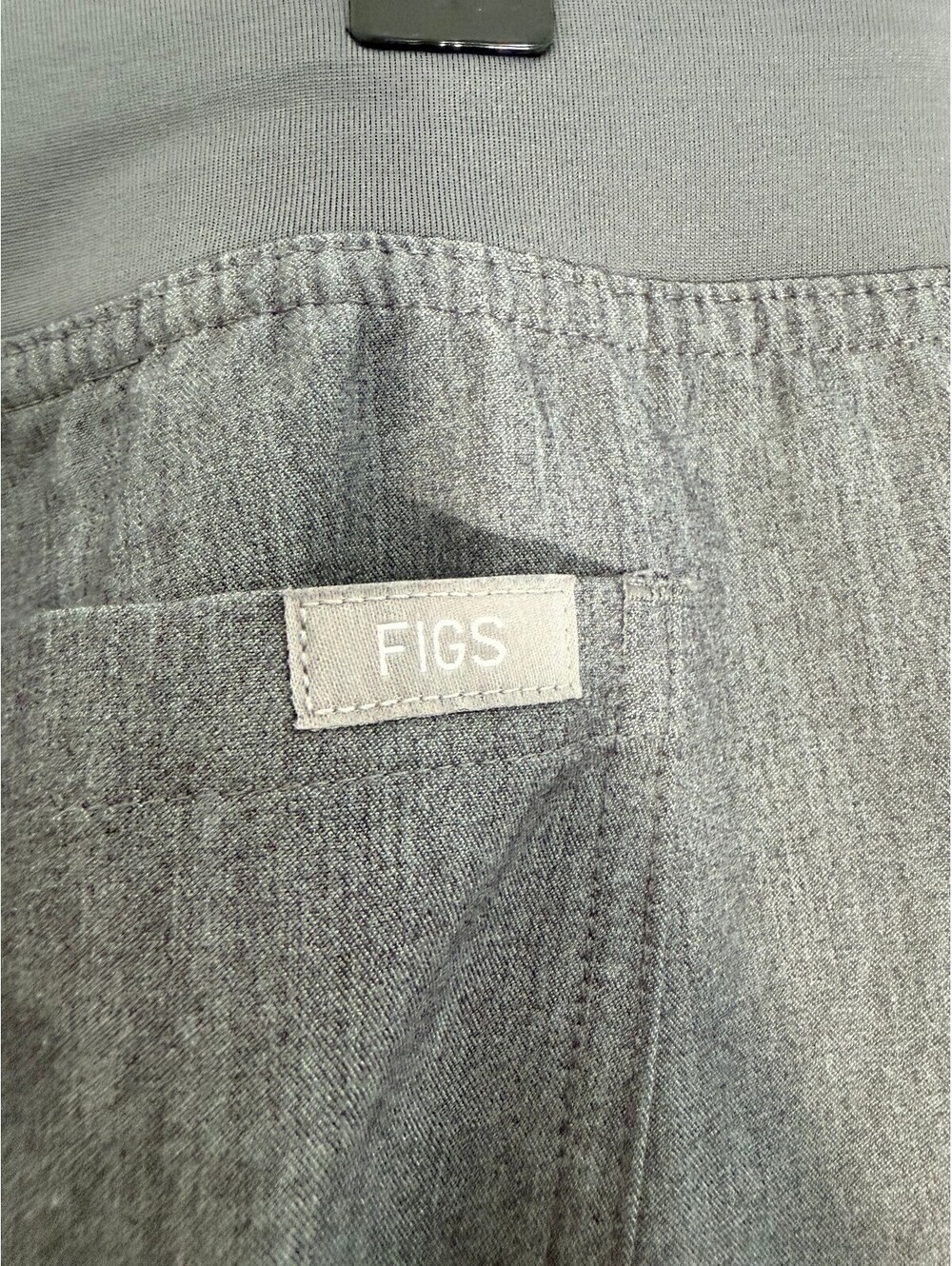 Lot of 2 FIGS Technical Collection Gray Scrub Pants Women's Size M Stretch - Picture 4 of 5